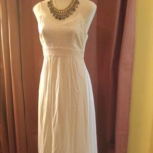 Long White Cute Summer Dress